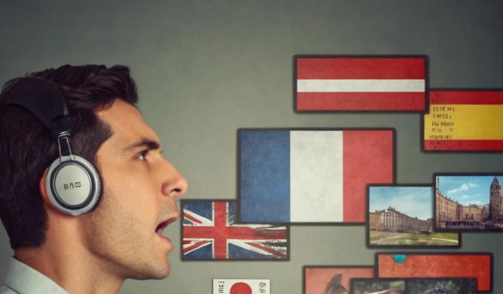 Automatic Speech Recognition Systems for Language Learning 2 a man practising pronunciation of a foreign language