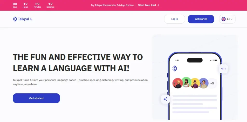Talkpal Ai language speaking tool