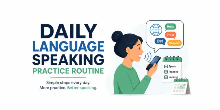 Featured image for daily language speaking practice routine