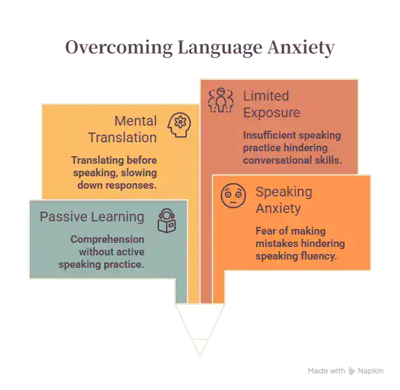 overview of the 4 reasons holding you back in speaking foreign language